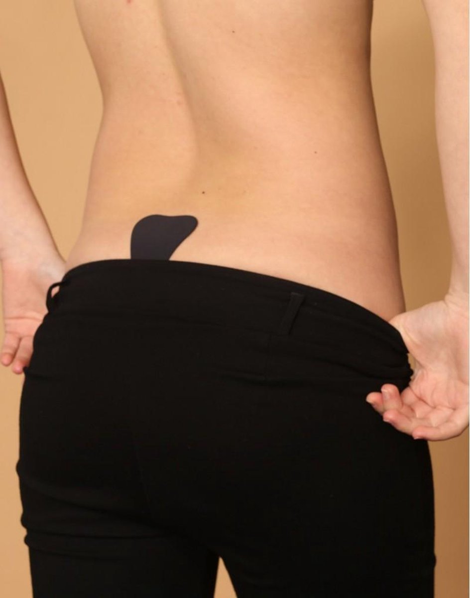 Bye Bra Zelfklevende plak String, ondergoed dames - Zwart