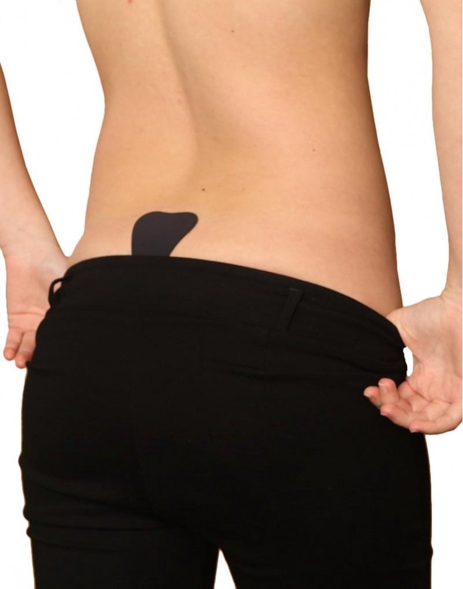 Bye Bra Zelfklevende plak String, ondergoed dames - Zwart