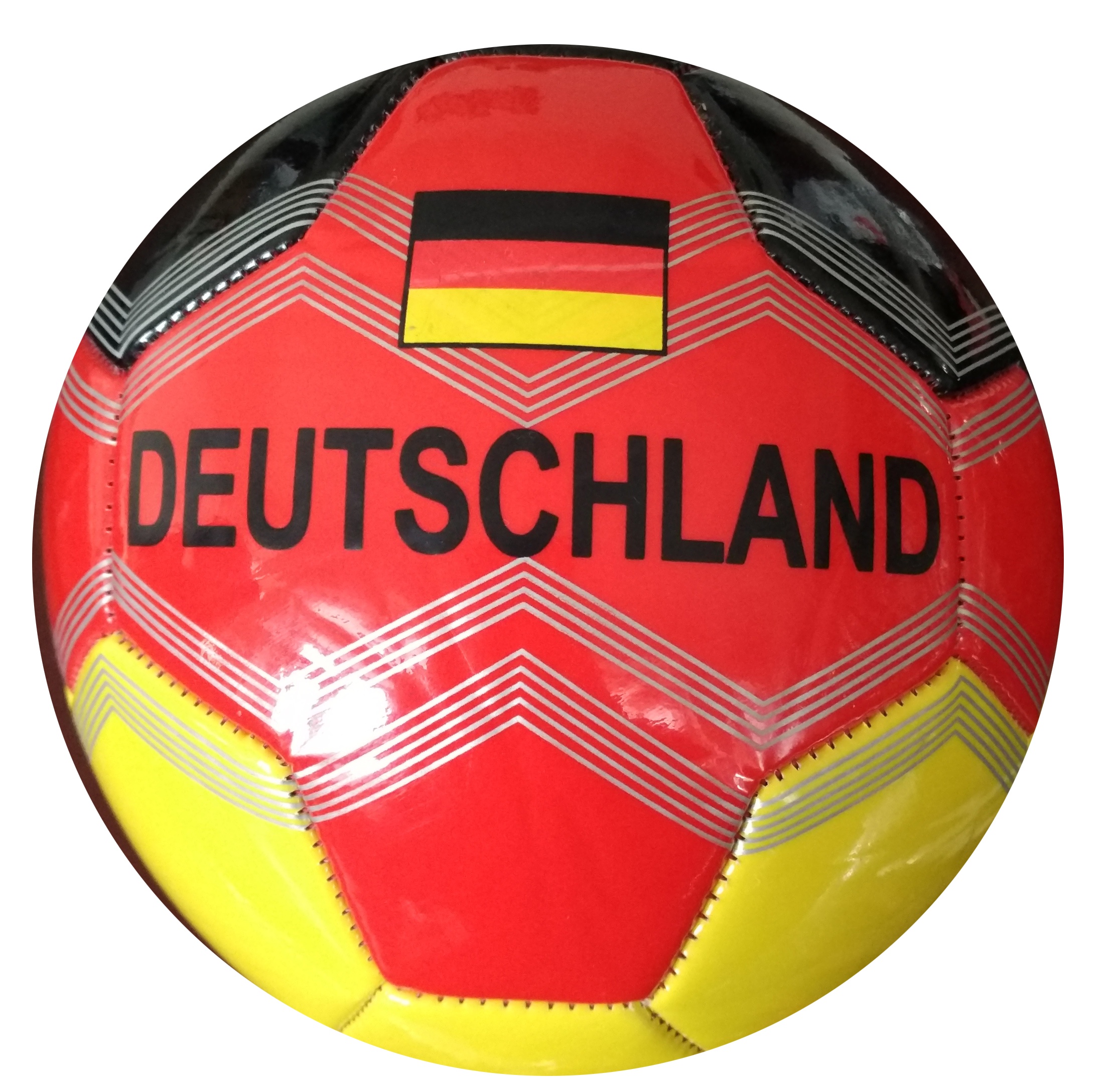 LG-Imports voetbal Duitsland 15 cm/rood/geel - Zwart