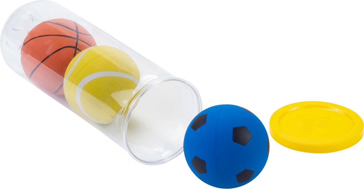 Angel Sports Tennisballen highbounce in koker 3 stuks - Blauw