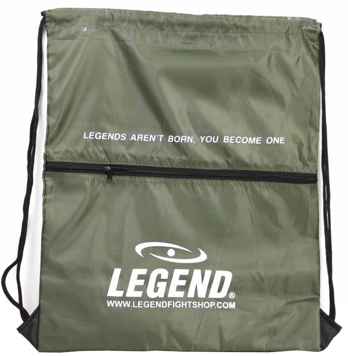 Legend Sports sporttas met vakje 40 x 50 cm army green - Groen