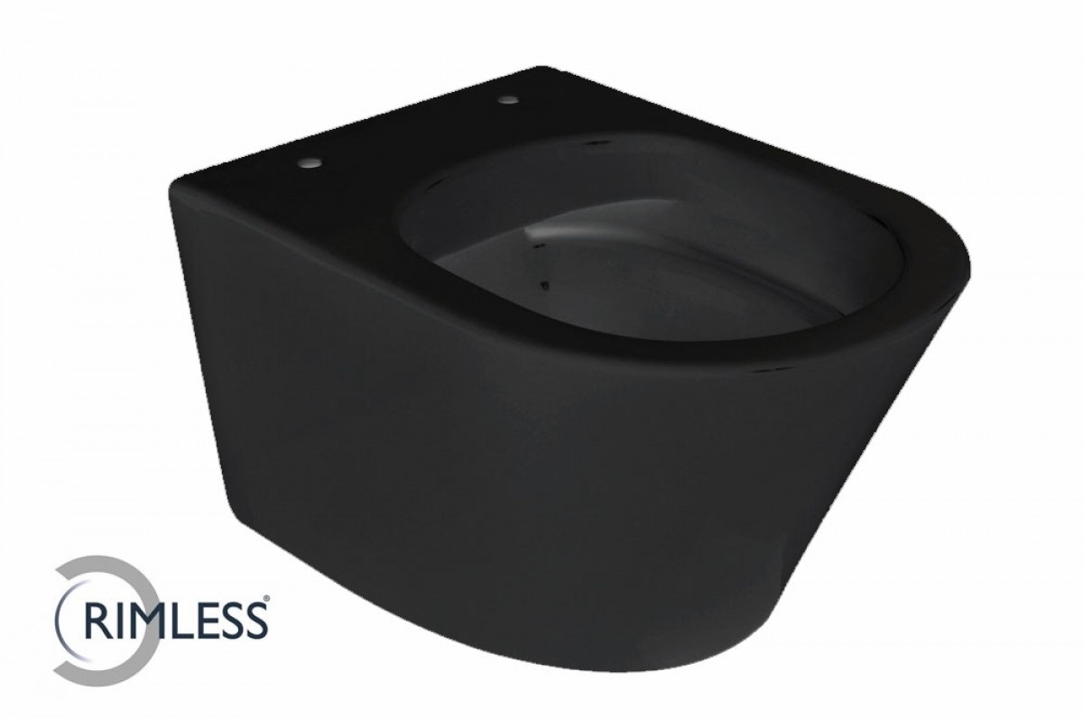 Sanifun hangtoilet Nero 52 mat-. - Zwart