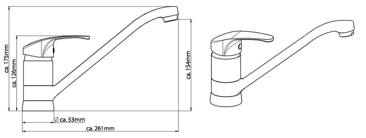 Schütte Sanifun keukenmengkraan Cellino Chroom 2. - Silver