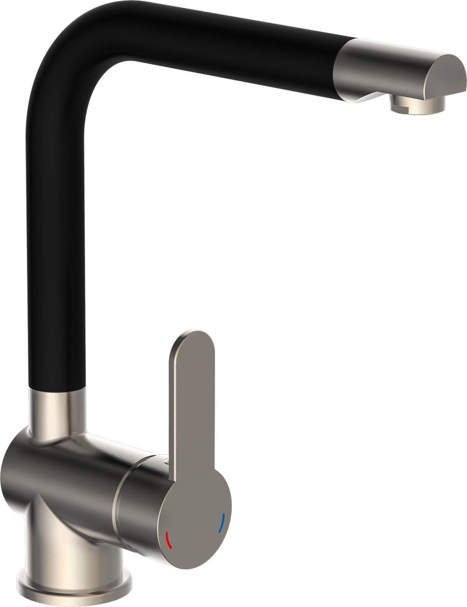 Schütte Sanifun keukenmengkraan Rio Chroom. - Rood