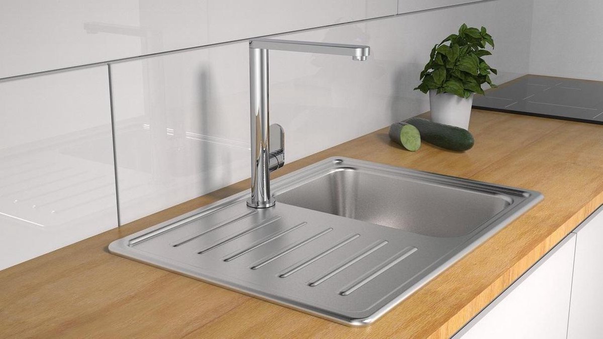 Schütte Sanifun keukenmengkraan Vince Chroom. - Silver