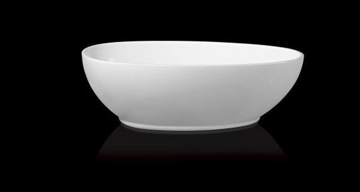 Wiesbaden Sanifun vrijstaand bad Ernesto 180 x 90 x 60 cm. - Wit