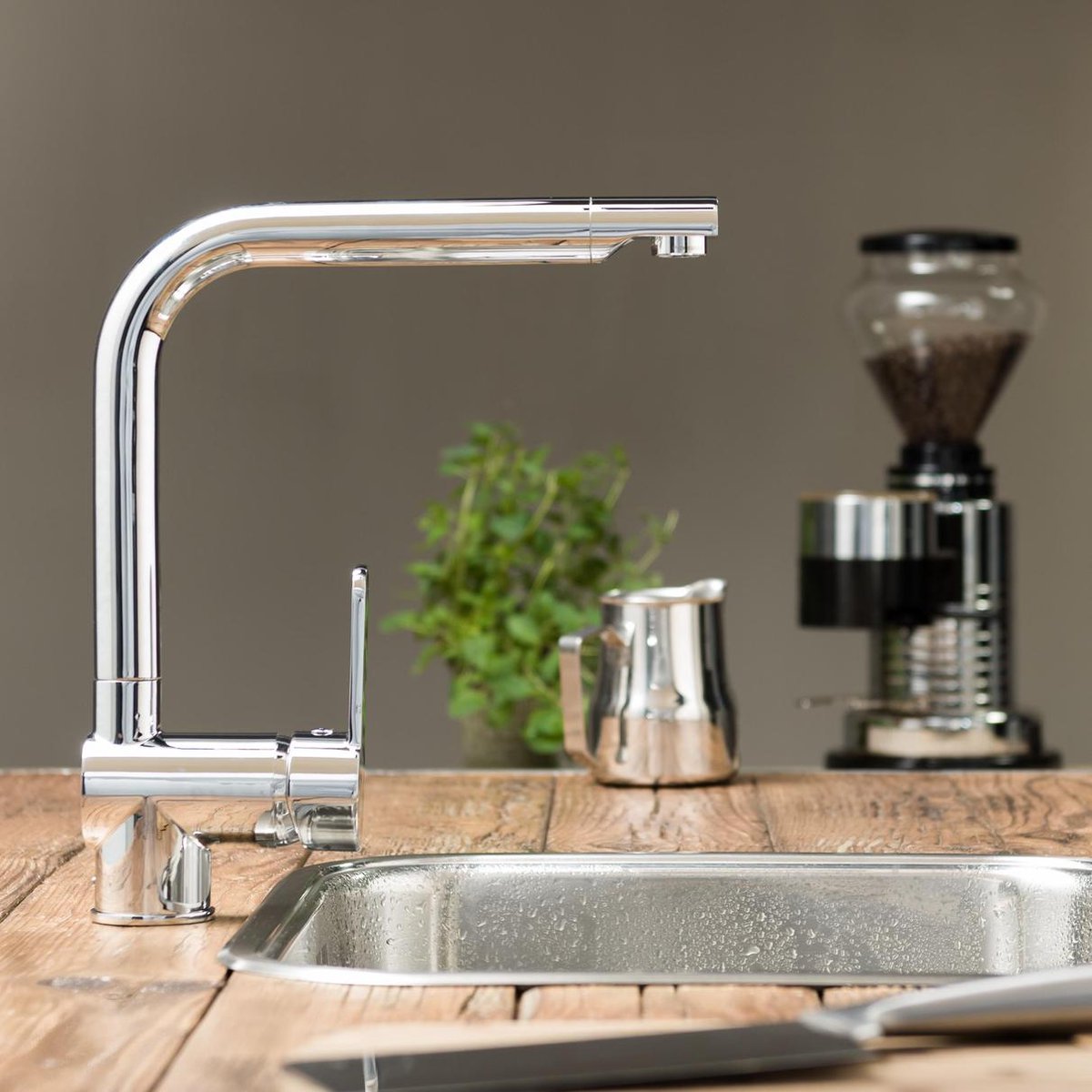 Schütte Sanifun keukenmengkraan Jack Chroom. - Silver