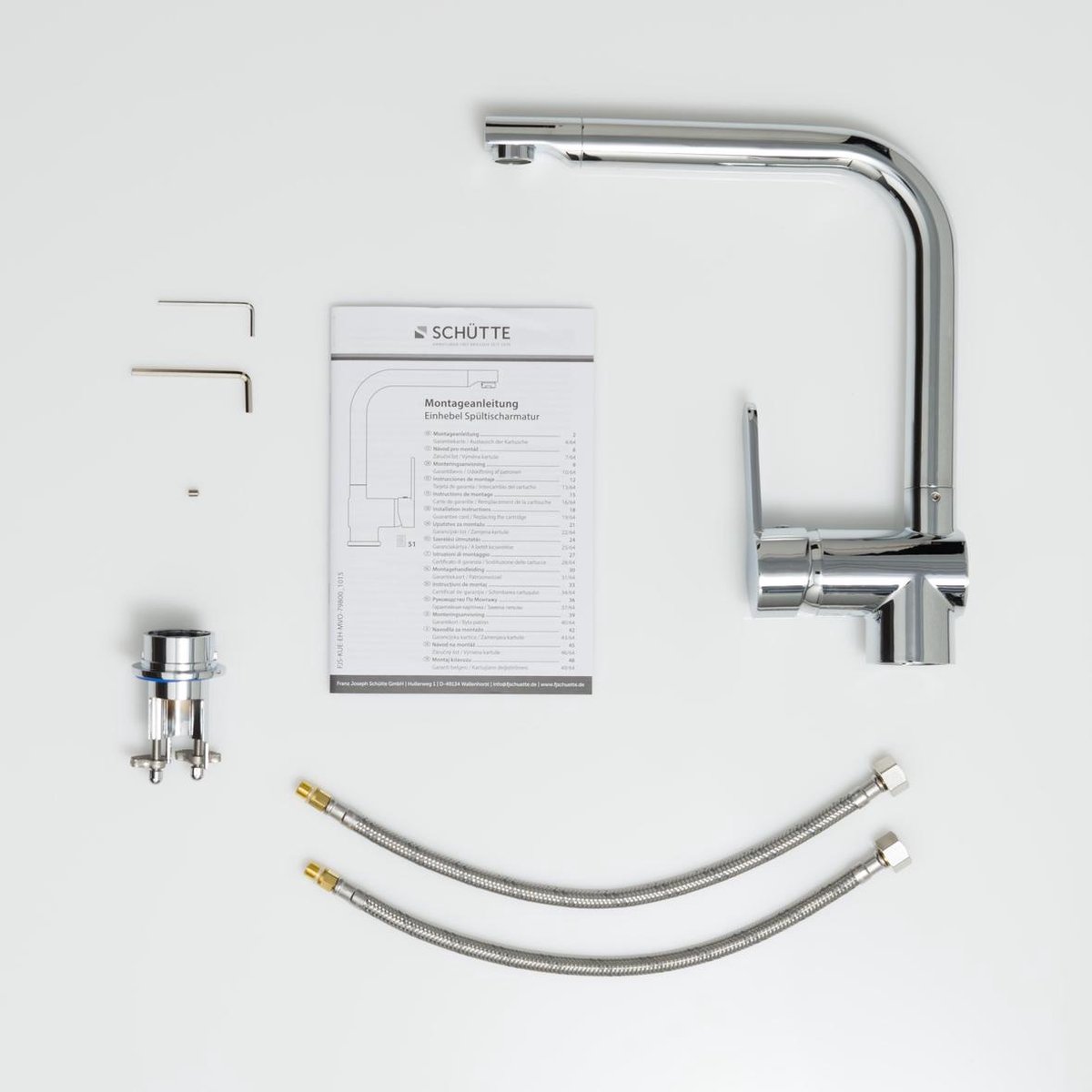 Schütte Sanifun keukenmengkraan Jack Chroom. - Silver