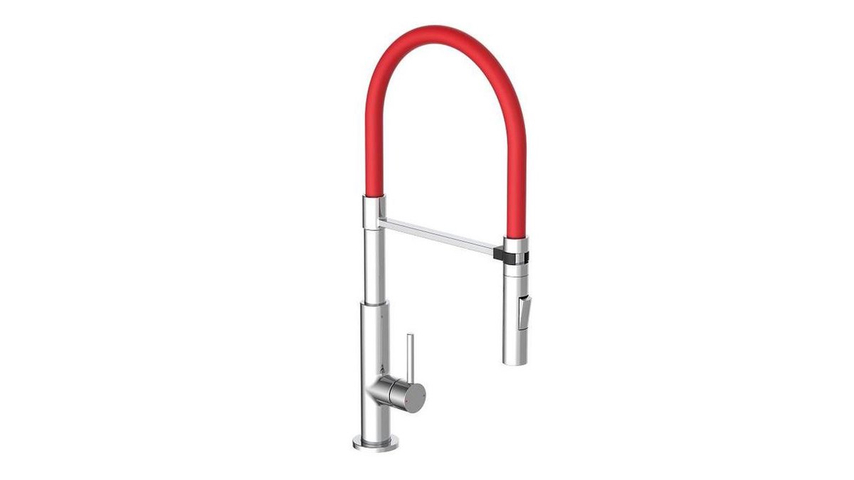 Schütte Sanifun keukenmengkraan Stilo Chroom. - Zwart