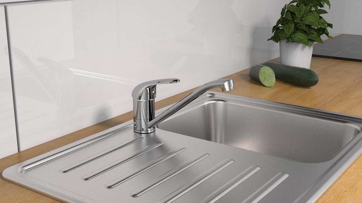 Schütte Sanifun lage druk keukenmengkraan Falcon Chroom. - Silver