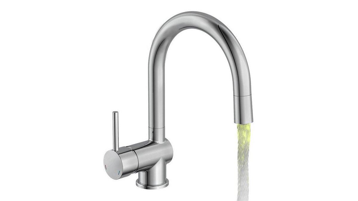 Schütte Sanifun keukenmengkraan Stella Chroom. - Silver