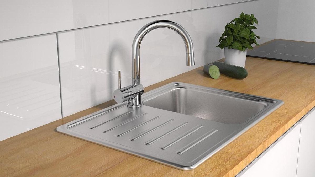 Schütte Sanifun keukenmengkraan Stella Chroom. - Silver