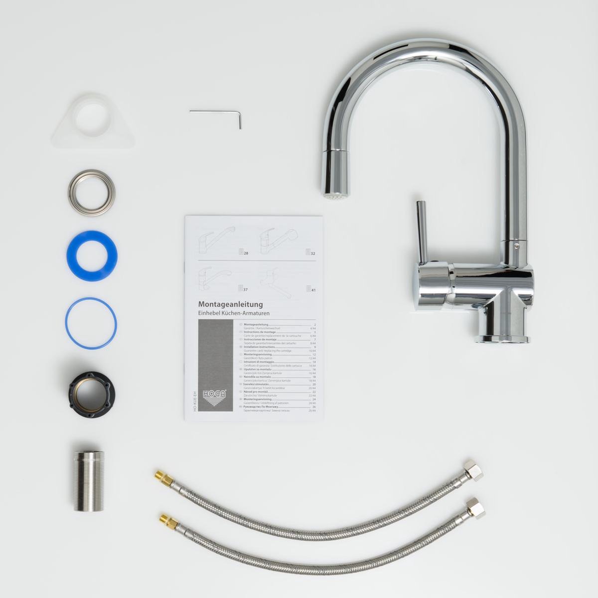 Schütte Sanifun keukenmengkraan Stella Chroom. - Silver