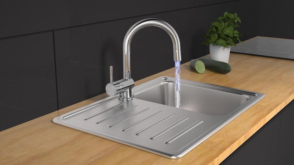 Schütte Sanifun keukenmengkraan Stella Chroom. - Silver