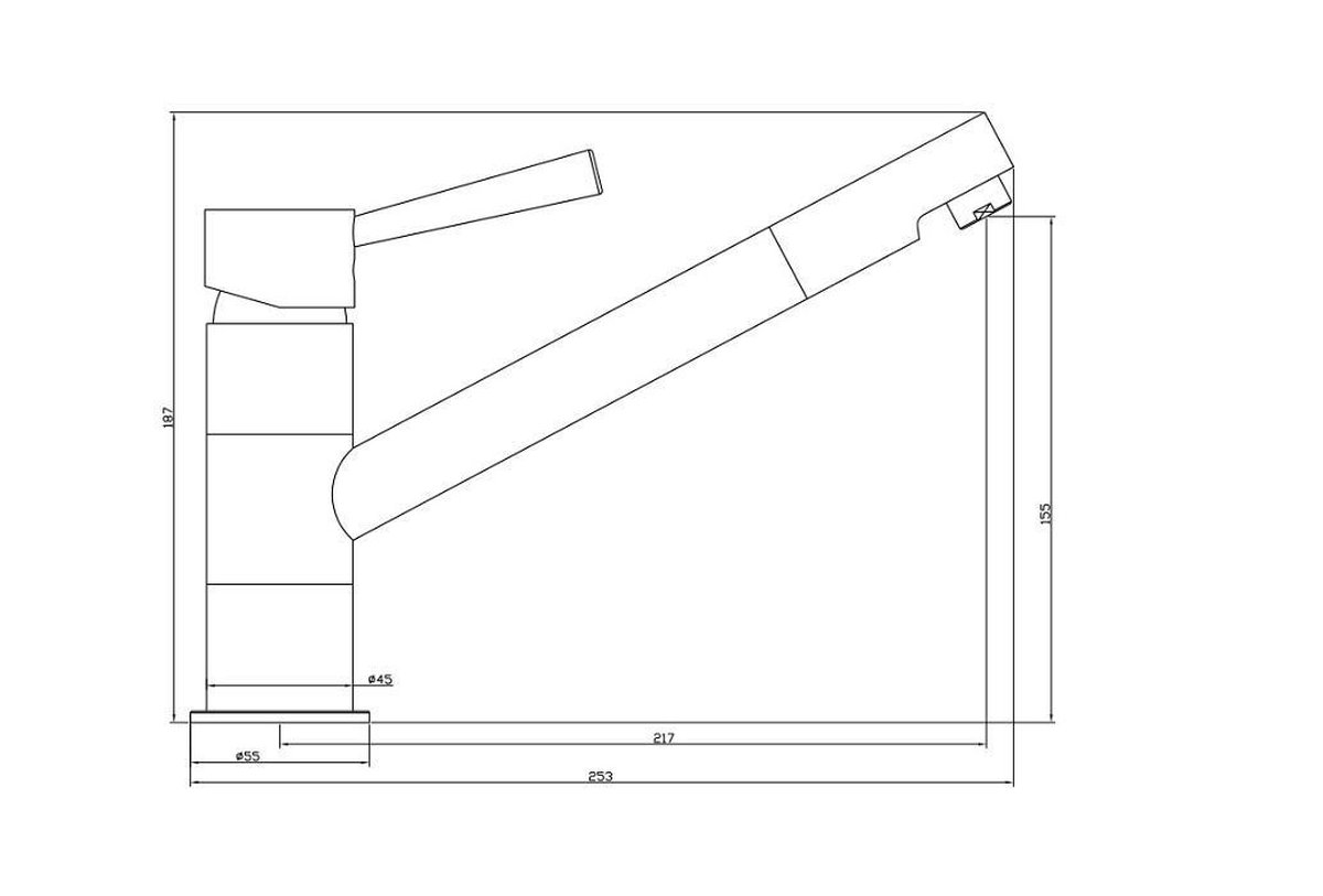 Schütte Sanifun keukenmengkraan Cornwall Koper look. - Goud