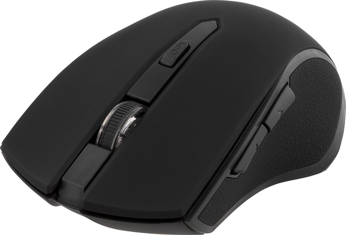 Deltaco MS-763 Draadloze optische muis 800-1600 DPI - 6 knoppen met scroll - - Zwart