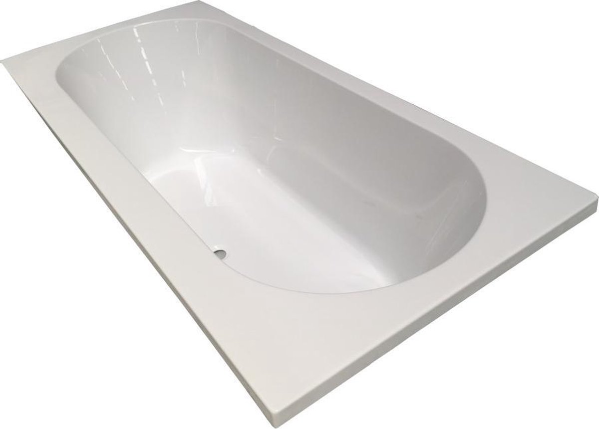 Xellanz Sanifun inbouw ligbad Delcine 180 x 80 x 49. - Wit