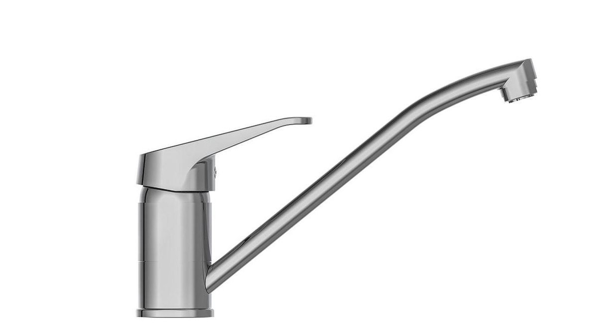 Schütte Sanifun lage druk keukenmengkraan Tassoni Chroom. - Silver