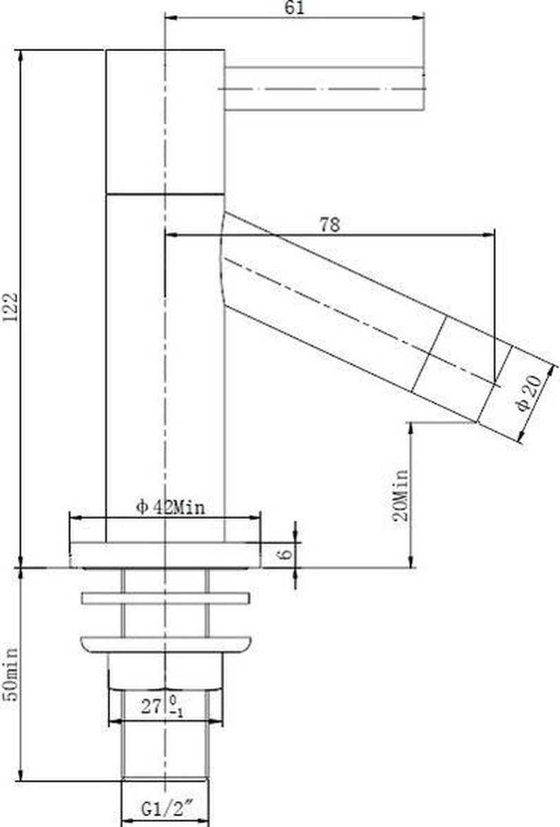 Wiesbaden Sanifun fonteinkraan Bengi Chroom.