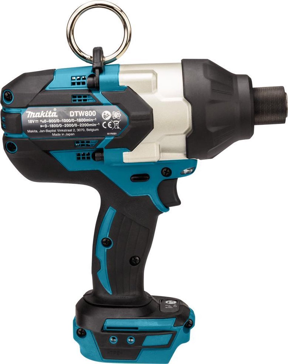 Makita DTW800Z | 18 V | Slagschroevendraaier | Body | Zonder accu&apos;s en lader