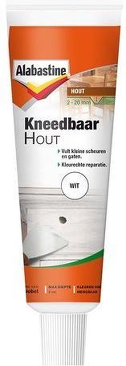 False Kneedbaar Hout 75Gr - 5096011 - Wit