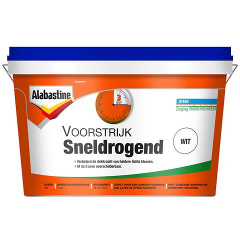 Alabastine Voorstrijk Sneldrogend 2,5L - 5256699 - Wit