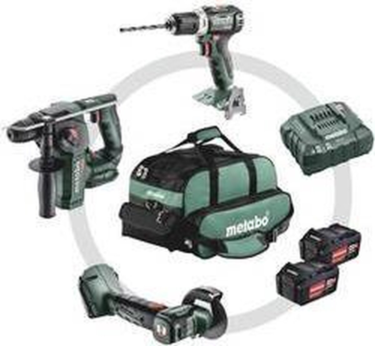 Metabo Combo set 3.1.1 18V | accu-machines | incl. 2 LiPower accu-pack, lader & gereedschapstas