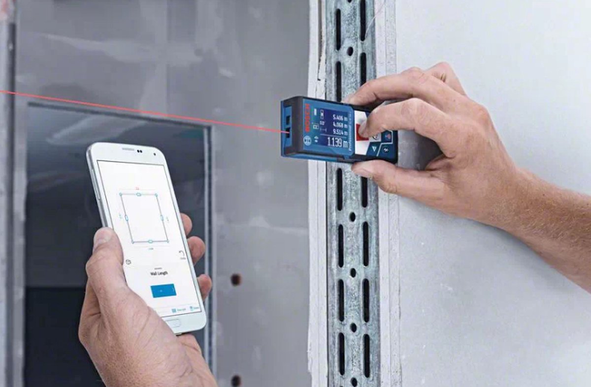 Bosch GLM 50-27 C | Professional Laserafstandsmeter | Bluetooth | Statiefadapter 6.3 mm