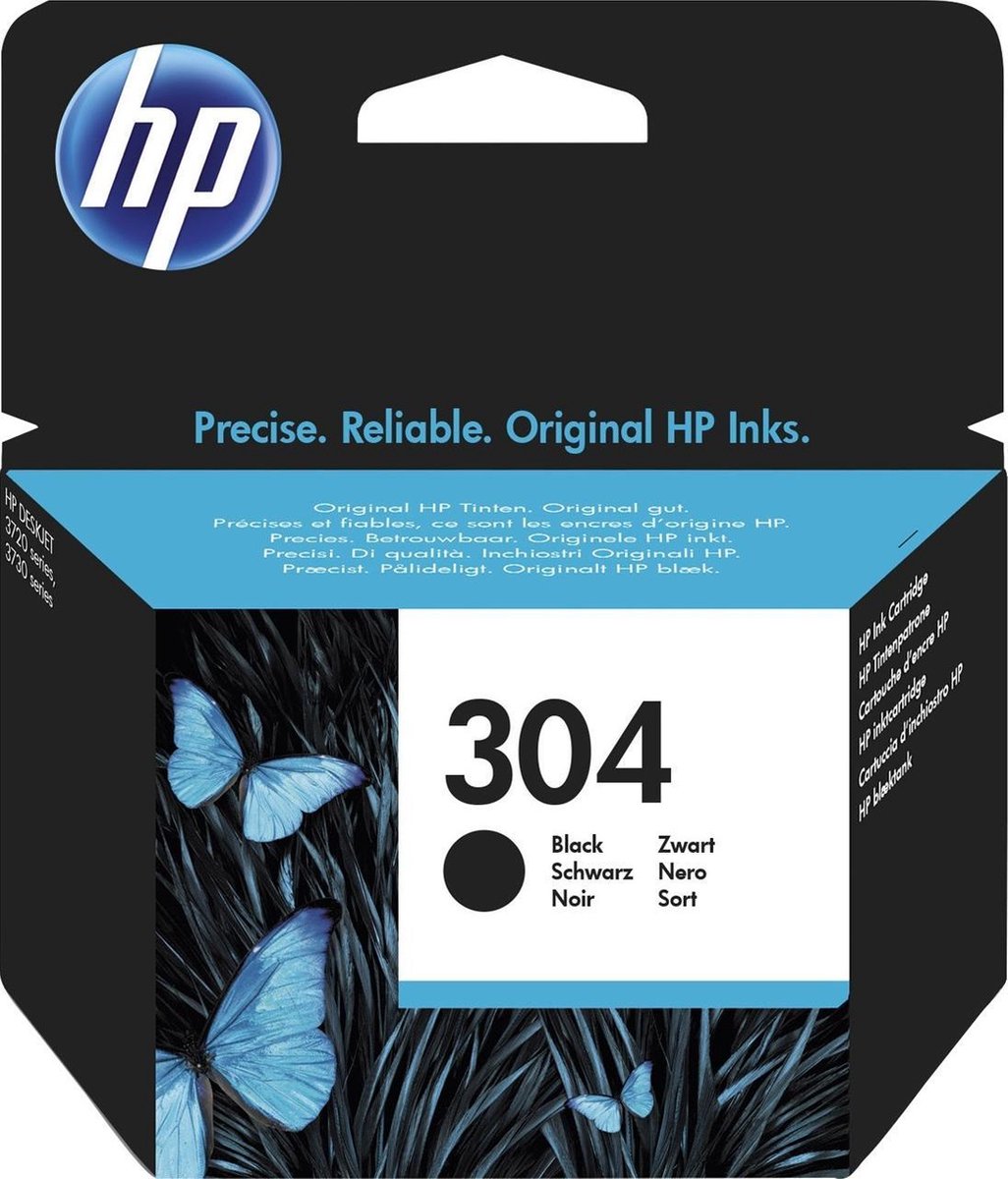 HP 304 Cartridge (N9K06AE) - Zwart