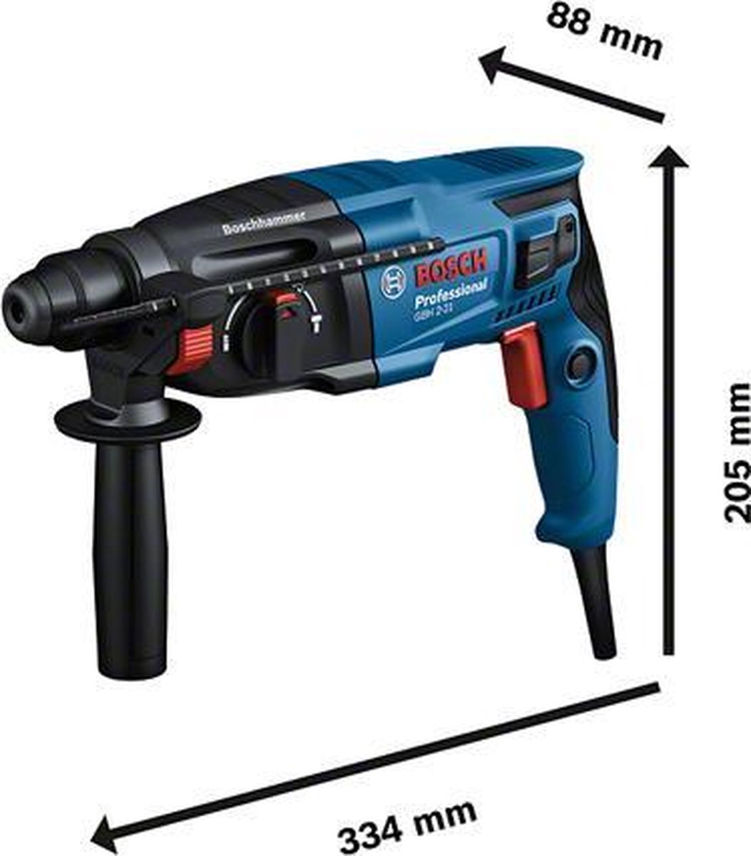 Bosch GBH 2-21 | Boorhamer SDS plus | 720 W | Met snelspanboorhouder