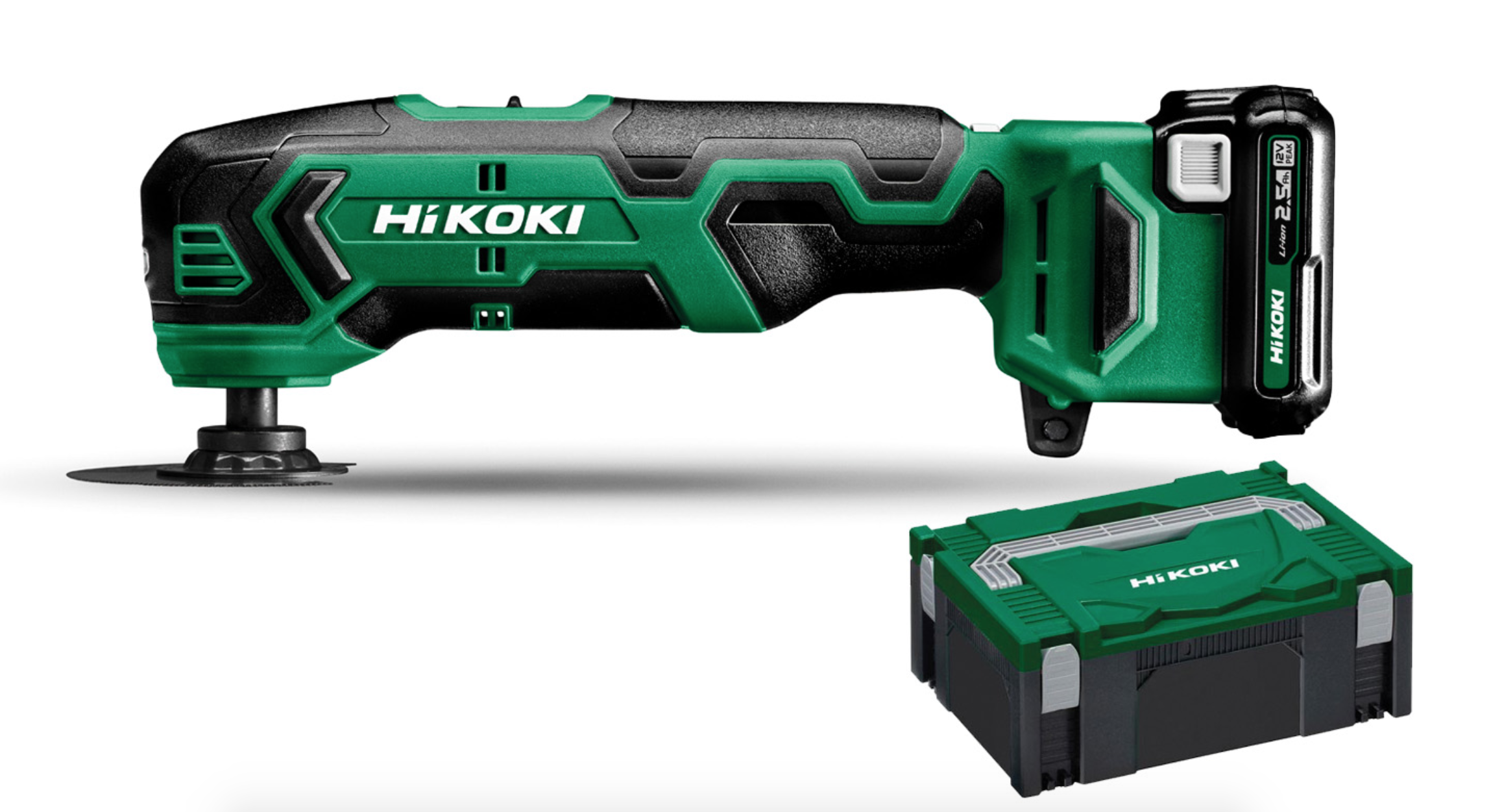 Hikoki CV12DAWEZ | Accu multitool 12V Peak | Incl. accu&apos;s en lader | in koffer