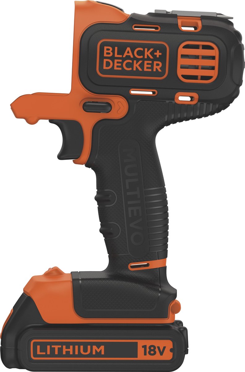BLACK+DECKER MT218K 18V Lithium Ion Multievo Schroefboormachine - Zwart