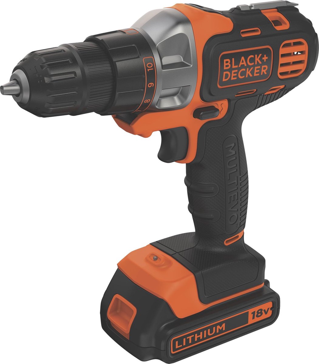 BLACK+DECKER MT218K 18V Lithium Ion Multievo Schroefboormachine - Zwart