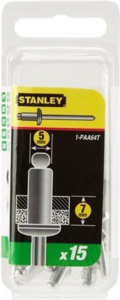 Stanley Popnagels 5X7mm - 15 stuks