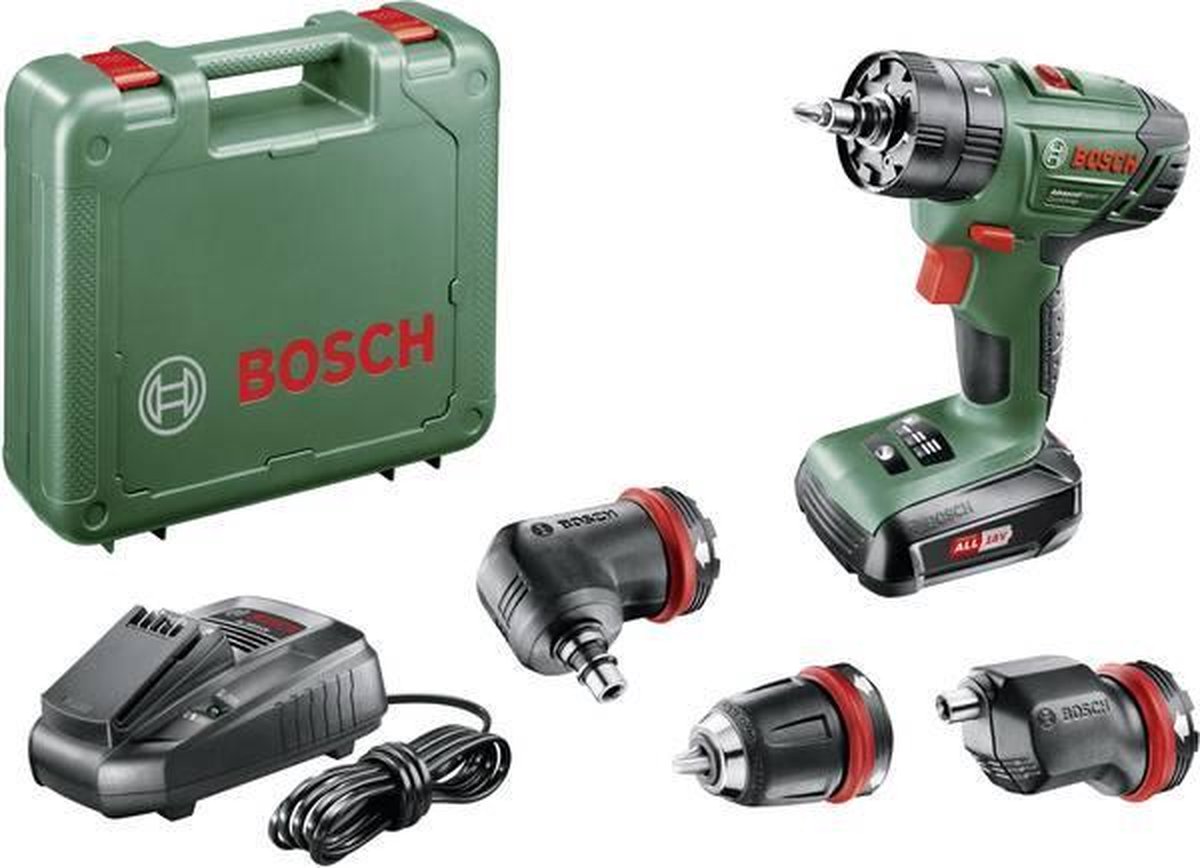 Bosch AdvancedImpact 18 QuickSnap 18V Li-Ion accu klopboor-/schroefmachine set met 1 x 1,5Ah accu