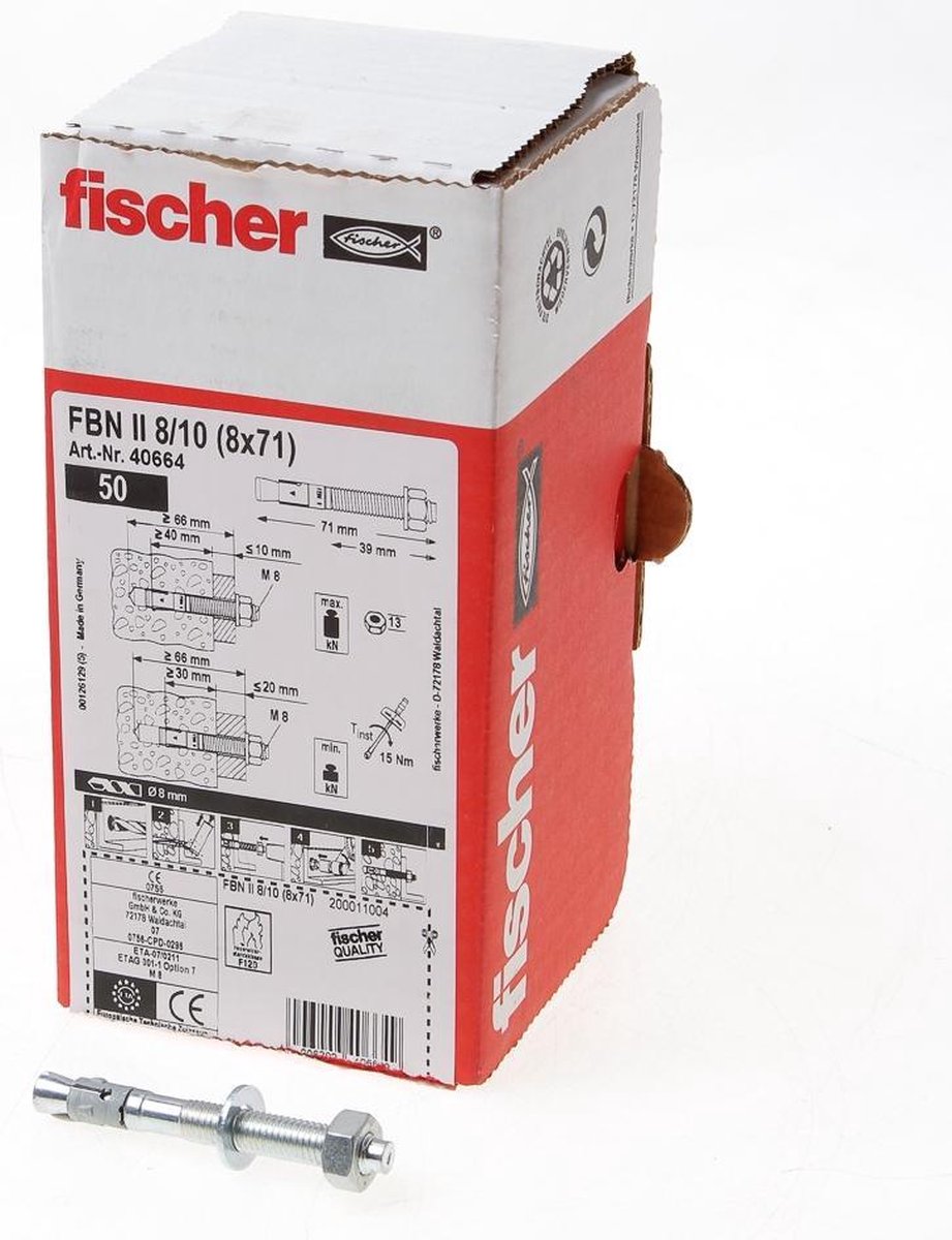 Fischer FBN II 8/10 (8X71) 50 St