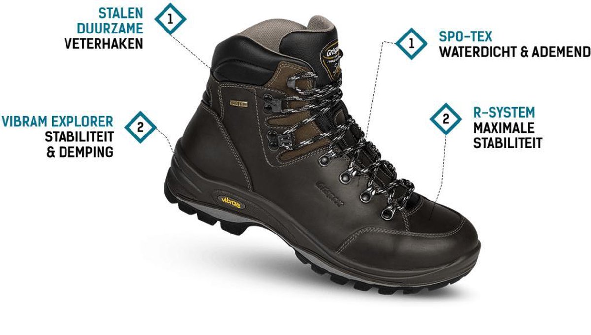 Grisport Anden - Maat 39 - Bruin