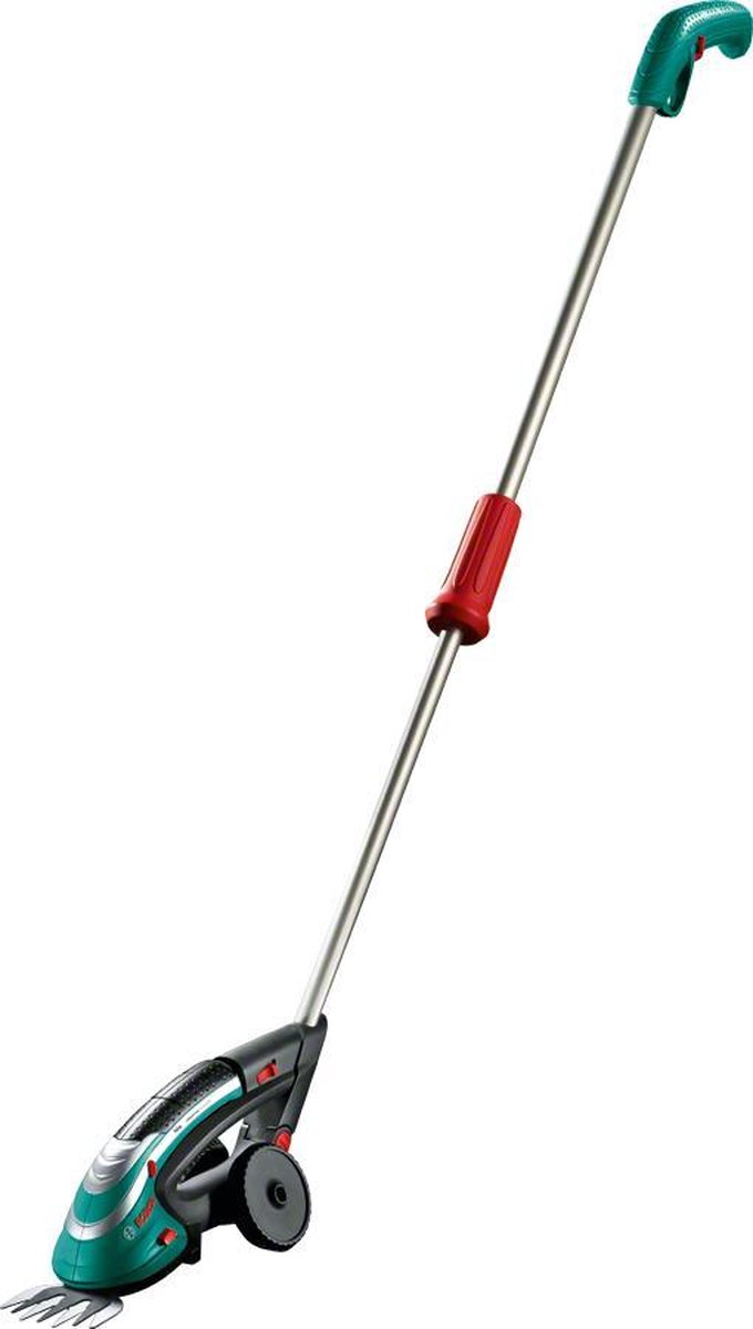 Bosch Accugrasschaar Isio met telescoopsteel | Li-ion - Groen