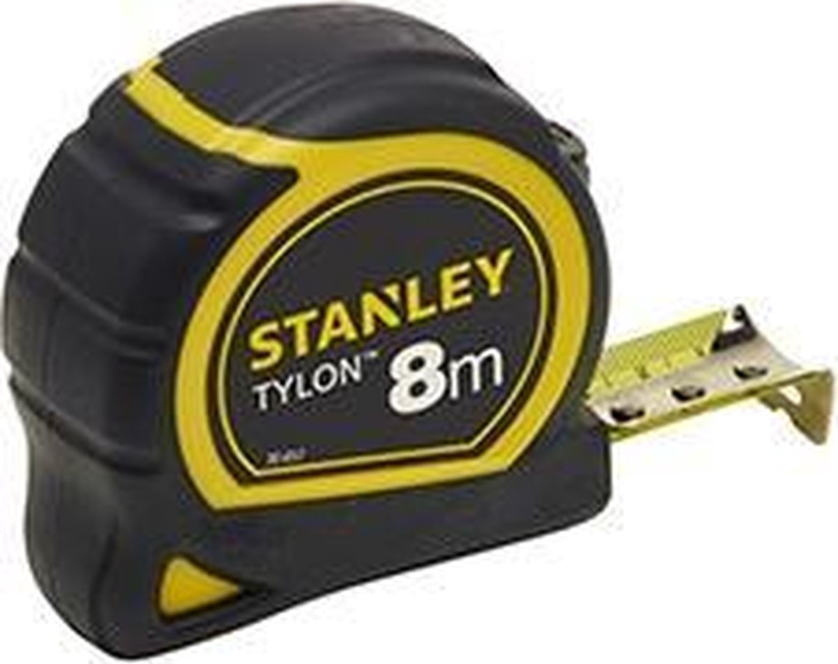 BLACK+DECKER Rolbandmaat Stanley Tylon | 8m - 25mm - Zwart