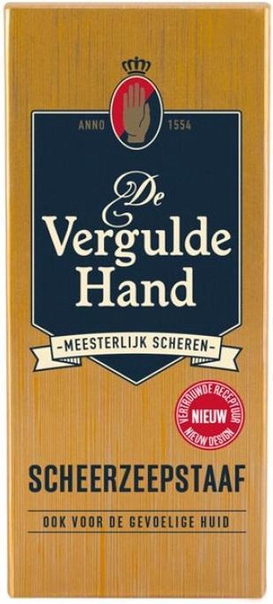 Vergulde Hand 75gram Scheerzeepstaaf