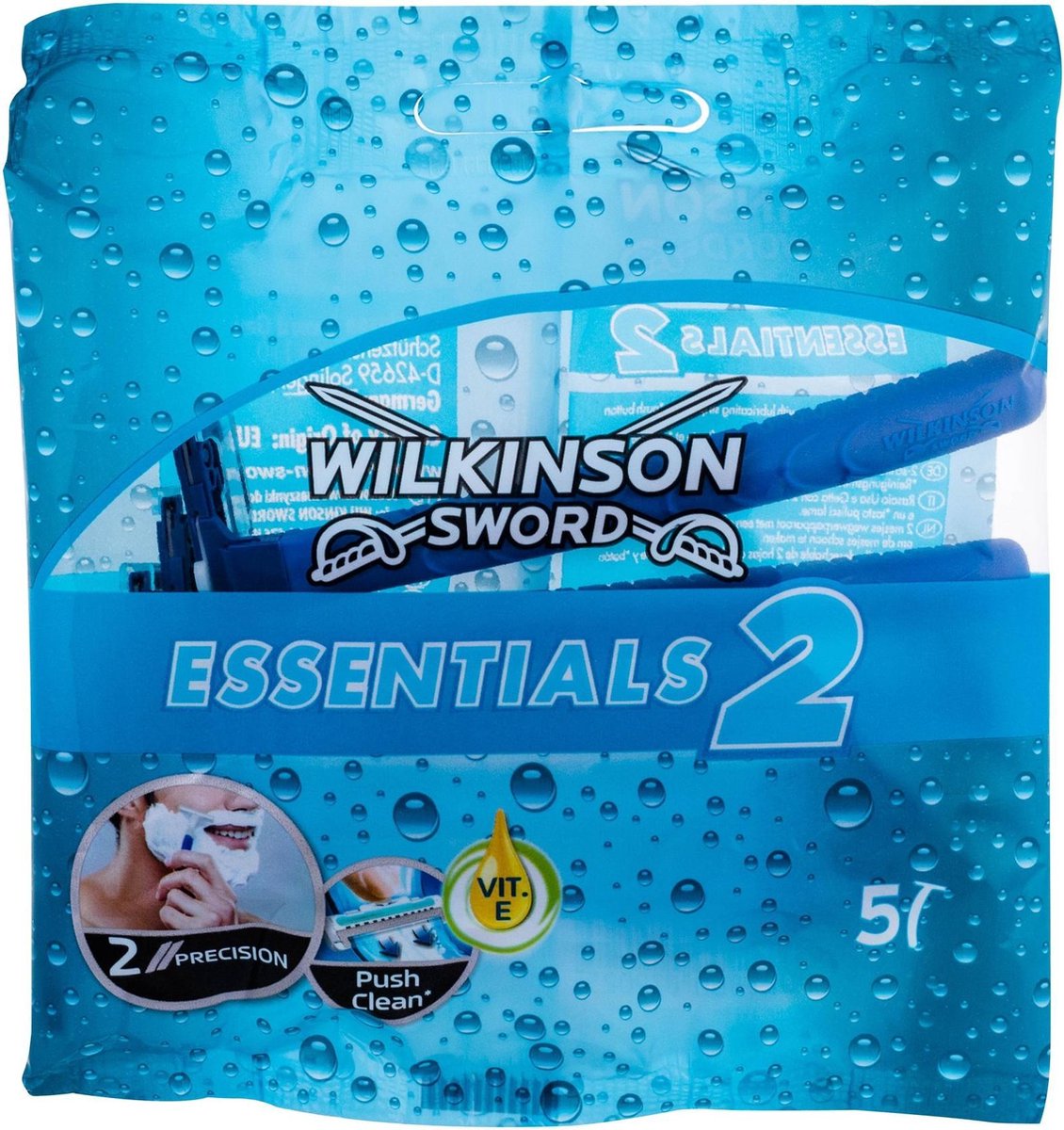 Wilkinson 5Stuks Sword Essentials 2 Wegwerp Scheermesjes