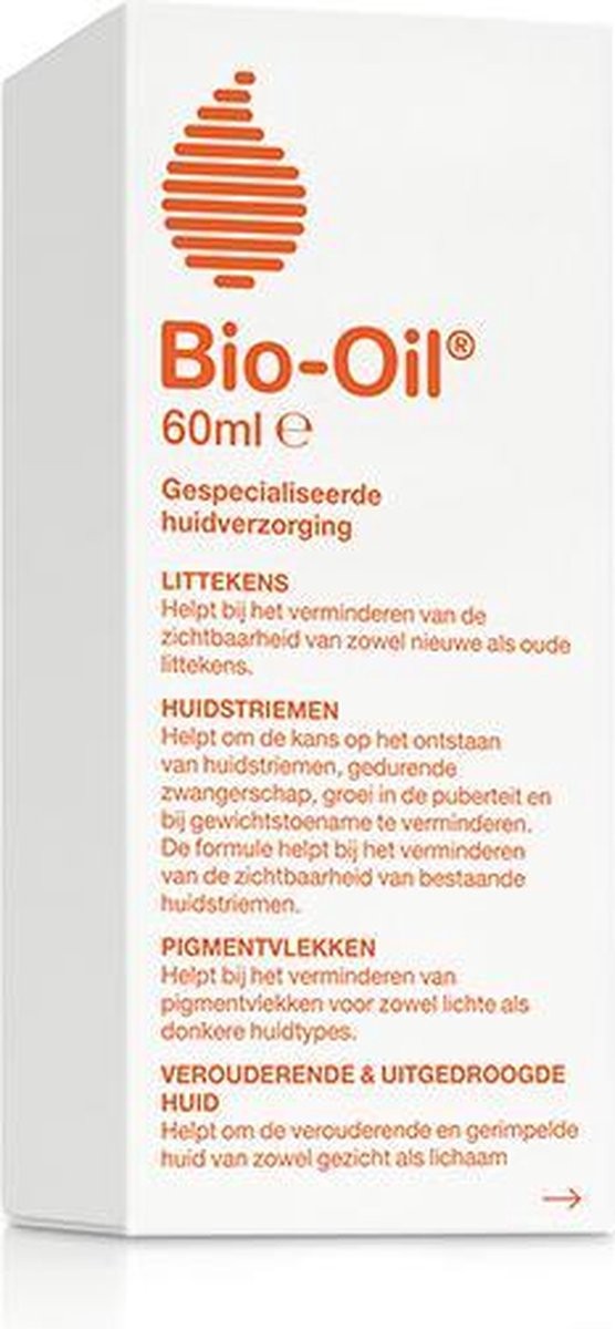 Bio Oil Verzacht Littekens Huidstriemen En Pigmentvlekken 60ml