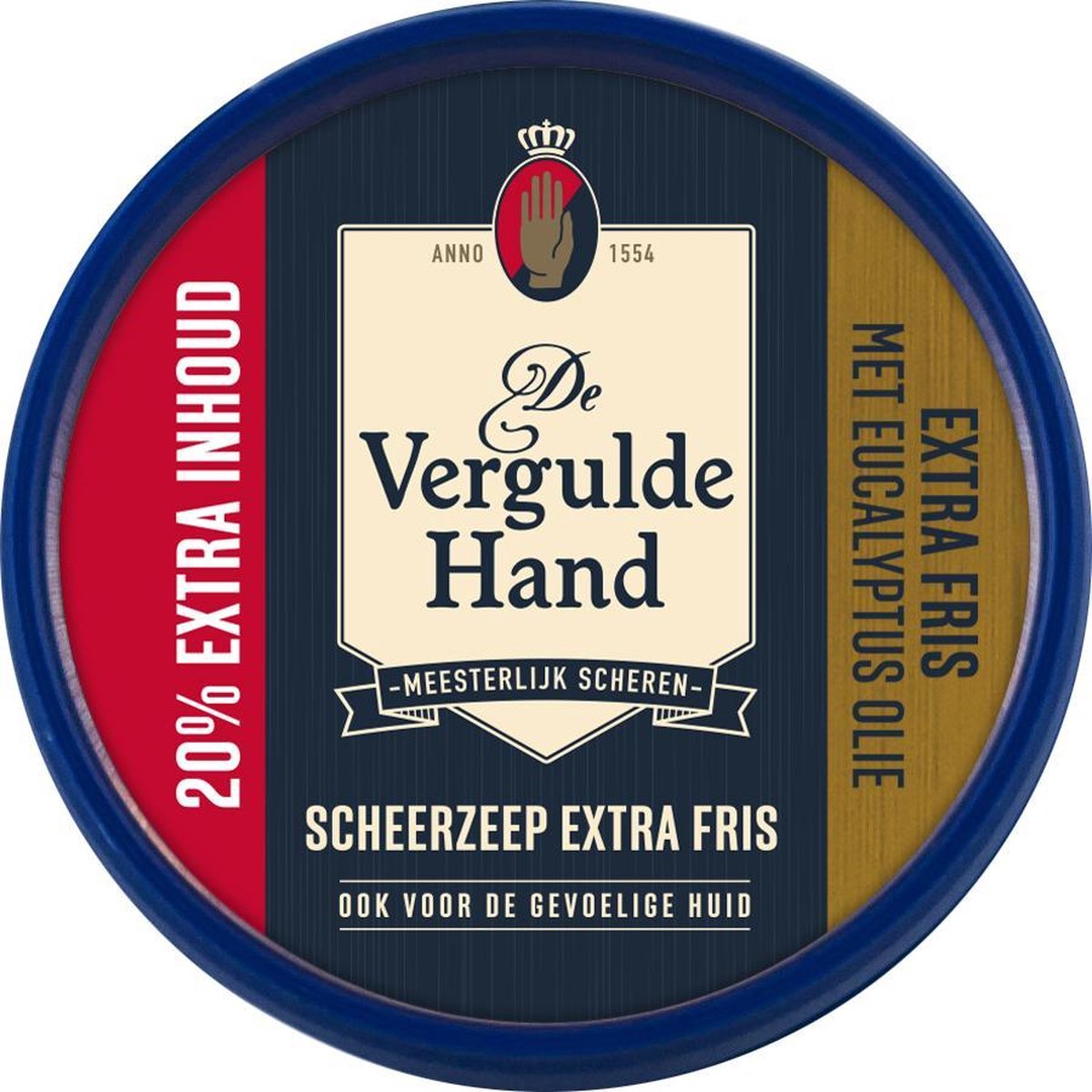 Vergulde Hand 75gram Scheerzeeptablet Extra Fris