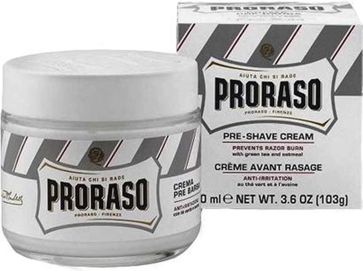 Proraso 100ml Pre-Shave Crme Green Tea