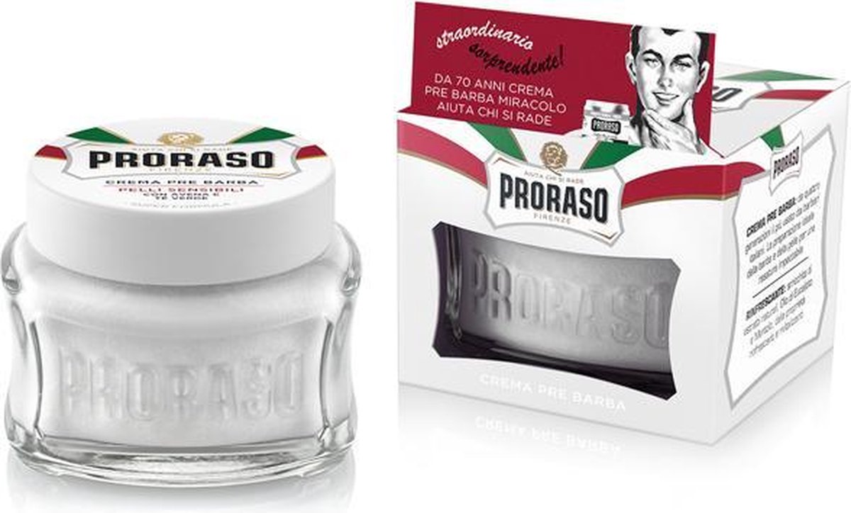 Proraso 100ml Pre-Shave Crme Green Tea