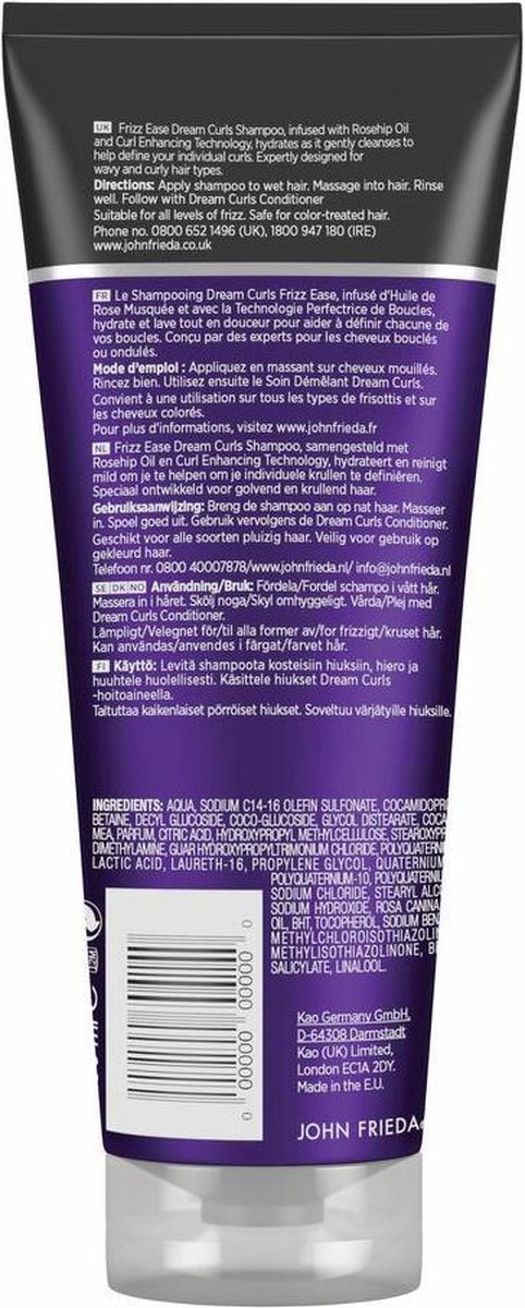 John Frieda Frizz Ease Dream Curls Shampoo 250ml