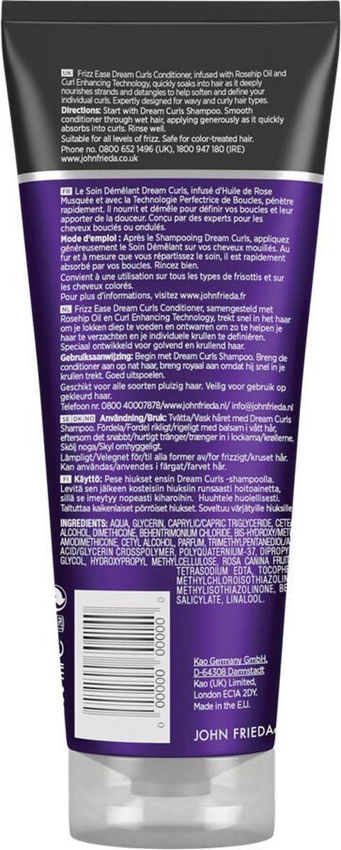 John Frieda Frizz Ease Dream Curls Conditioner 250ml