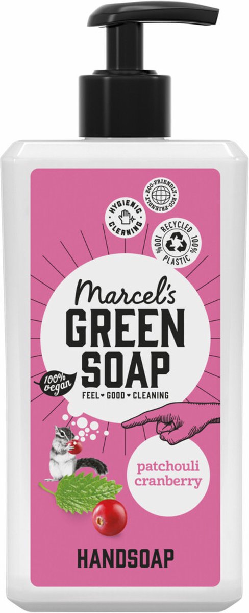 Marcel Green Soap Handzeep Patchouli Cranberry Pomp 500ml