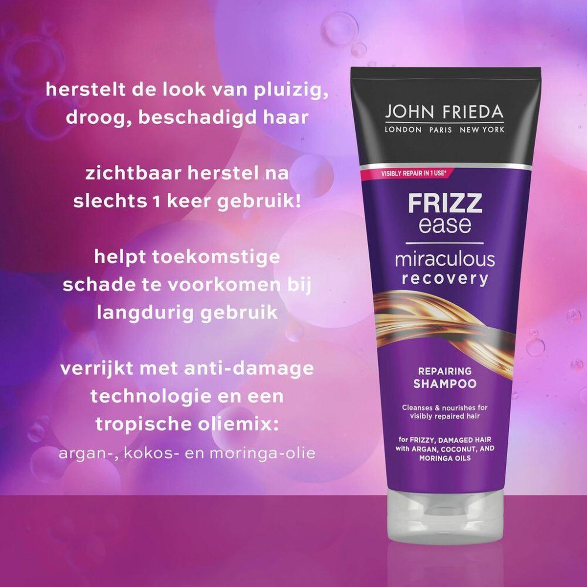 John Frieda Frizz Ease Shampoo Miraculous Recovery 250ml