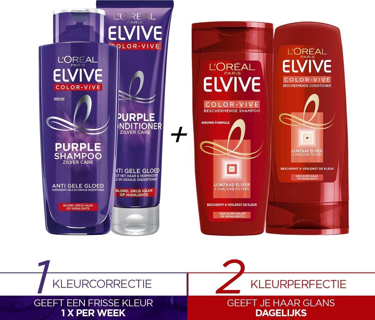 L'Oreal Paris Elvive Color-Vive Purple Shampoo Zilver Care 200ml